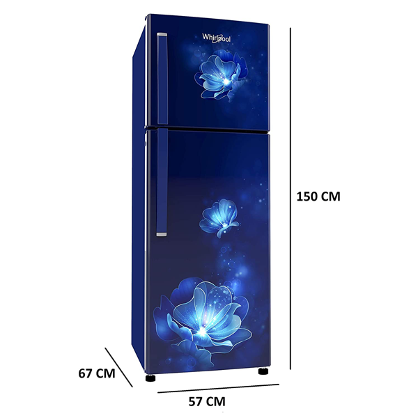 Buy Whirlpool 245L 2 Star NEO 258LH ROY SAPPHIRE MAGNOLIA (2s)-N Frost Free Double Door Refrigerator - Kitchen Appliances | Vasanthandco